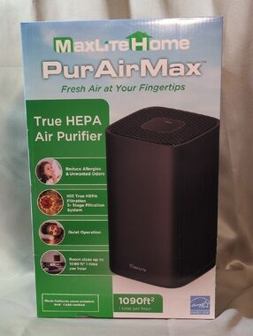 Maxlite PurAirMax Compact Air Purifier - Black
